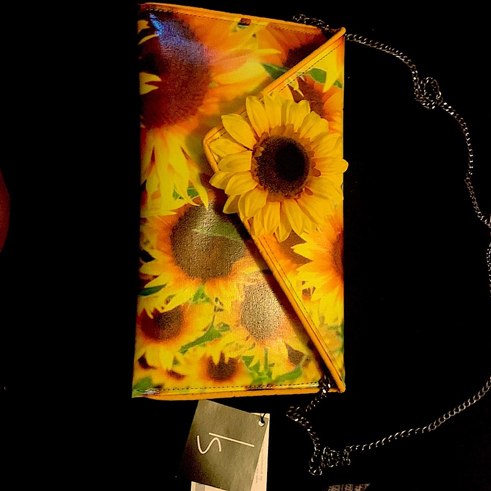 KENT STETSON Handbag NWT beautiful Sunflower piece…shoot me offers🌻🌻🌻